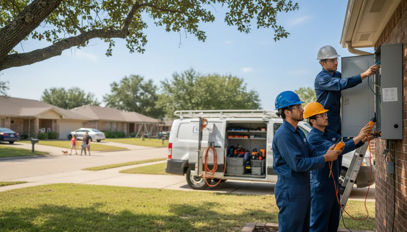 Certified electrician providing emergency electrical services in Midway, AR